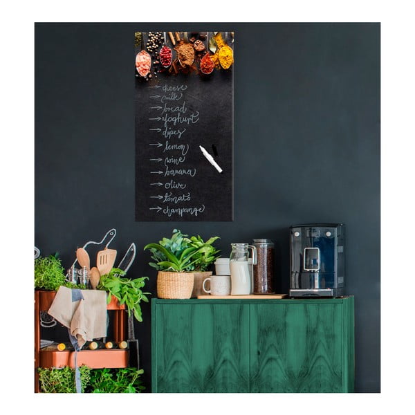 Magnetická tabuľa Styler Dark Spoons, 30 × 60 cm-image-1
