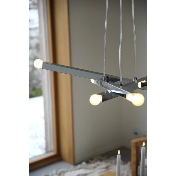 Kovové závesné svietidlo v striebornej farbe Stack – Markslöjd-image-2