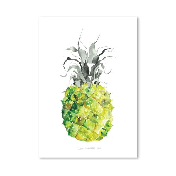 Plagát Pineapple Yellow, 30x42 cm