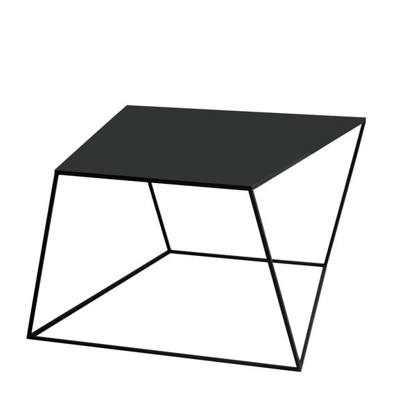 Čierny konferenčný stolík Custom Form Zak, dĺžka 80 cm