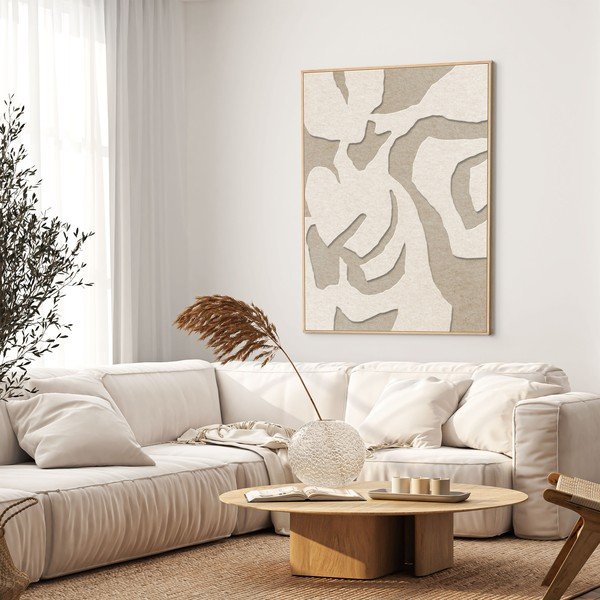 3D obraz s rámom/akustický 90x120 cm Soft Embrace 1 – Malerifabrikken-image-1