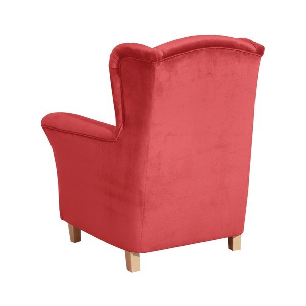 Červené kreslo Max Winzer Agnetha Suede-image-2