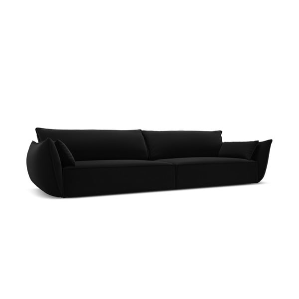 Čierna zamatová pohovka 248 cm Vanda – Mazzini Sofas-image-2