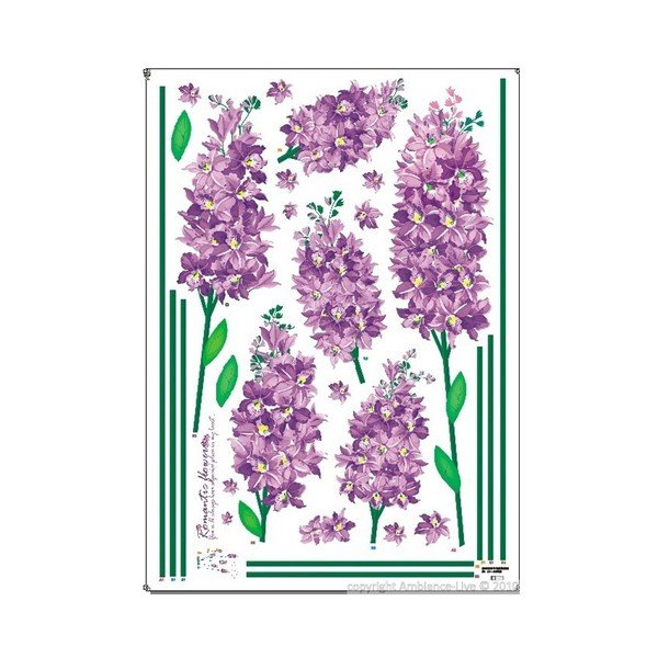 Sada samolepiek Ambiance Romantic Iris Flowers-image-1