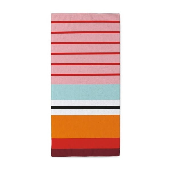 Uterák Remember Stripes Red, 50 x 100 cm