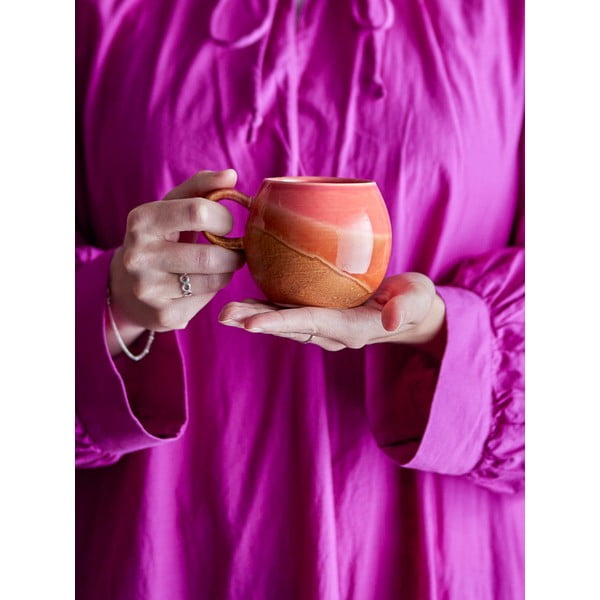 Oranžový keramický hrnček 280 ml Paula – Bloomingville-image-1