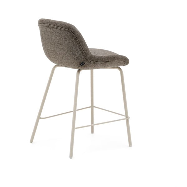 Barová stolička sivobéžová (výška sedadla 65 cm) Aimin – Kave Home-image-4