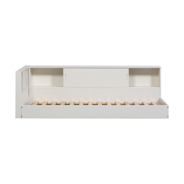 Biela jednolôžková posteľ z borovicového dreva bez roštu 90x200 cm Carter – WOOOD-image-3