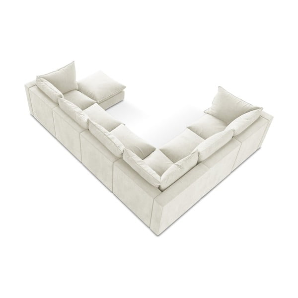 Béžová rohová pohovka (ľavý roh/do tvaru "U") Manao – Makamii-image-3