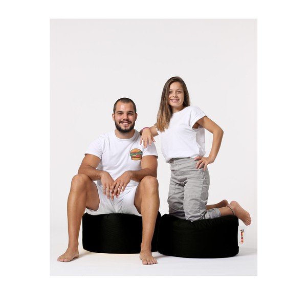 Čierny záhradný taburet Round – Floriane Garden-image-4