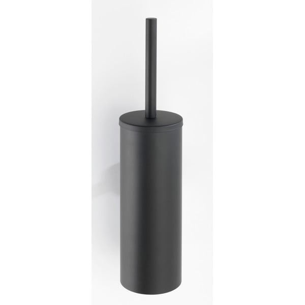 Matne čierna nástenná WC kefa z nehrdzavejúcej ocele Bosio – Wenko-image-1