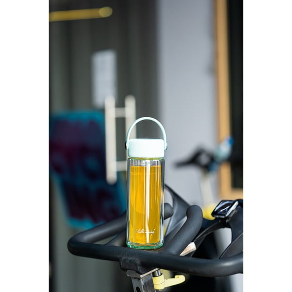 Sklenená fľaša v mentolovej farbe 350 ml Fuori – Vialli Design-image-3