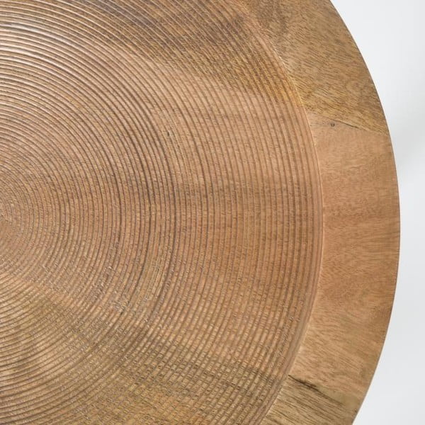 Odkladací stolík z mangového dreva Zuiver Dendron, ⌀ 60 cm-image-3