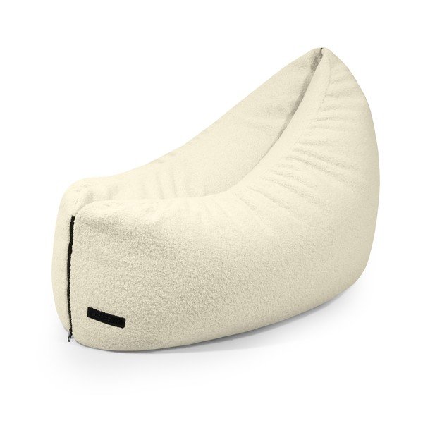 Krémový detský sedací vak z textílie buklé Clip Clap 90 – SLOWDOWN