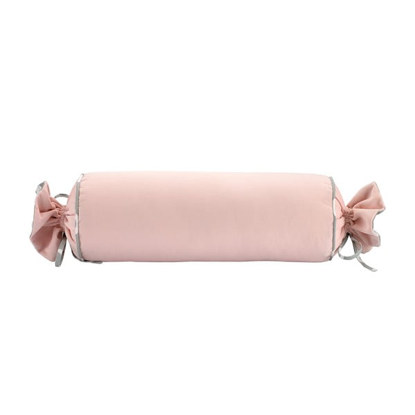 Ružová obliečka na vankúš WeLoveBeds Rose Quarz Candy, Ø 20 × 58 cm