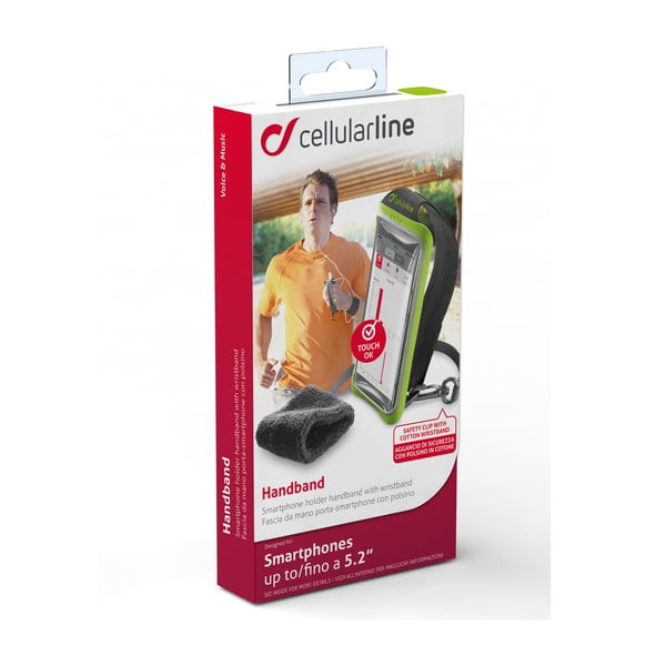 Športové puzdro CellularLine Handband, čierne-image-2