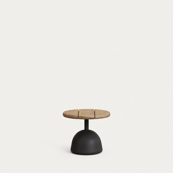 Okrúhly Záhradný konferenčný stolík s doskou z akácie ø 43 cm Saura – Kave Home-image-1