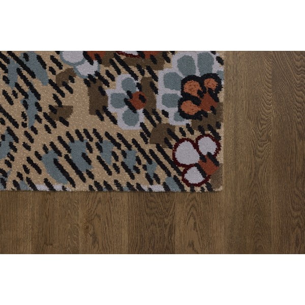 Hnedý vlnený koberec 200x300 cm Paisley – Agnella-image-3