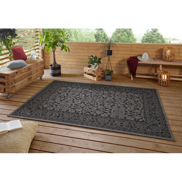 Čierno-fialový vonkajší koberec NORTHRUGS Konya, 200 x 290 cm-image-2