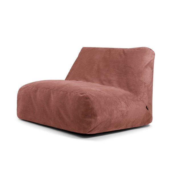 Menčestrový sedací vak v tehlovej farbe Sofa Tube – SLOWDOWN