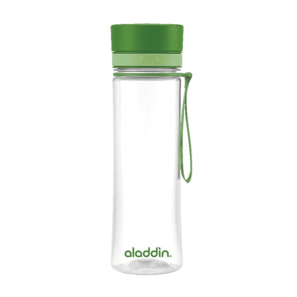 Fľaša na vodu so zeleným viečkom Aladdin Aveo, 600 ml