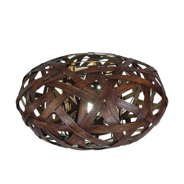 Hnedá stolová lampa Naeve Korb