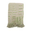 Zelená deka s prímesou bavlny 130x155 cm Velva – Bloomingville