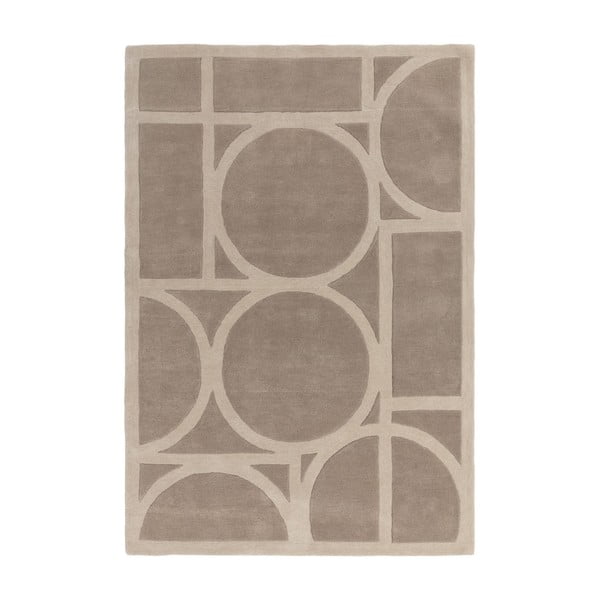 Svetlohnedý vlnený koberec 200x290 cm Metro Taupe – Asiatic Carpets