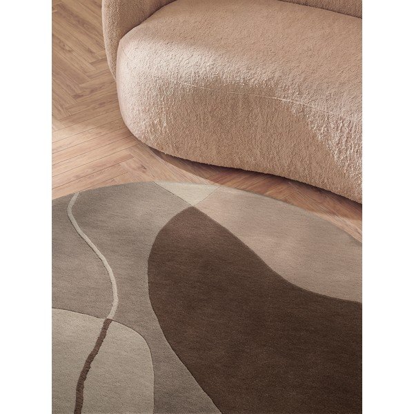 Hnedý vlnený okrúhly koberec ø 200 cm Muse – Villeroy&Boch-image-4