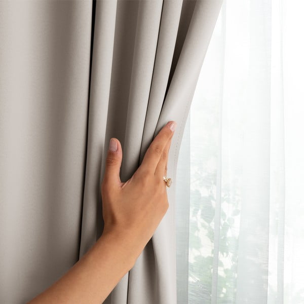 Béžový dimout záves 140x270 cm Kierra – Restilo-image-2