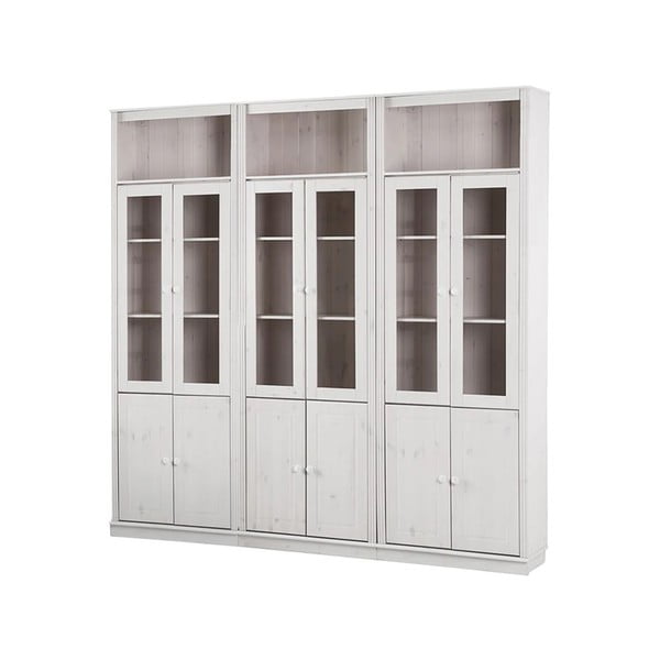 Biela vitrína z borovicového dreva 518x223 cm Anita – Støraa-image-2