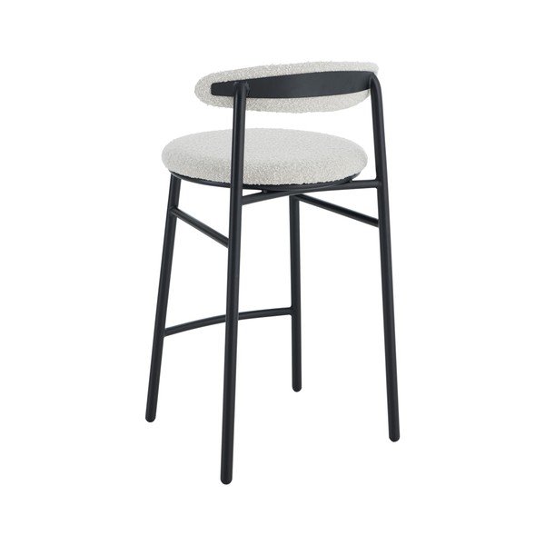 Krémovobiela čalúnená barová stolička (výška sedadla 67 cm) Bloggny – Ellos Home-image-4