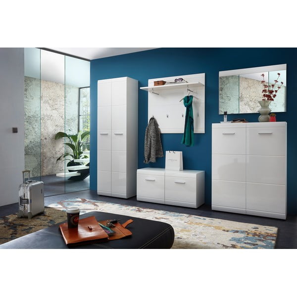 Biela šatníková skriňa 59x197 cm Adana – Germania-image-1