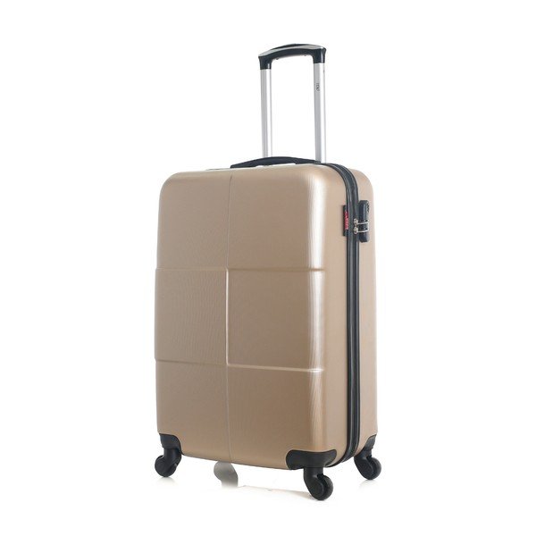 Cestovní kufor v zlatej farbe na kolieskach Hero Coronado, 61 l-image-4