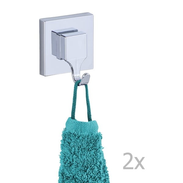 Sada 2 samodržiacich háčikov Wenko Vacuum-Loc, nosnosť až 33 kg-image-2
