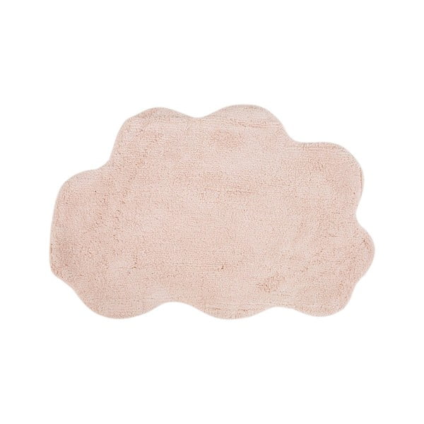 Ružová bavlnená kúpeľňová predložka Foutastic Cloud