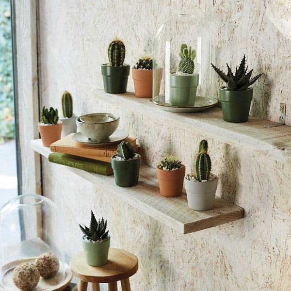 Oranžový keramický kvetináč Big pots Lima, ø 10 cm-image-1