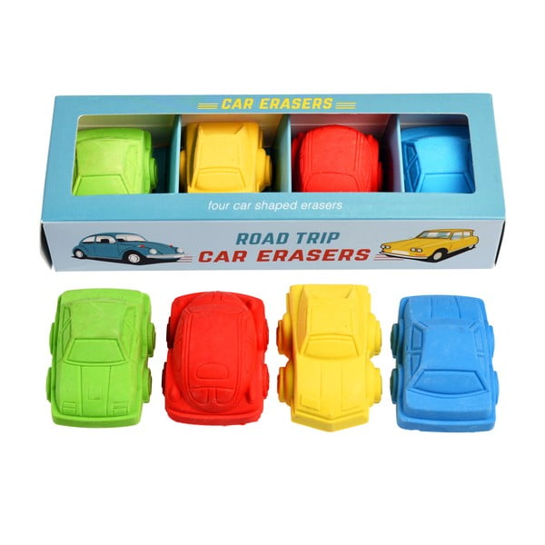 Súprava 4 gúm v dizajne áut Road Trip – Rex London-image-1