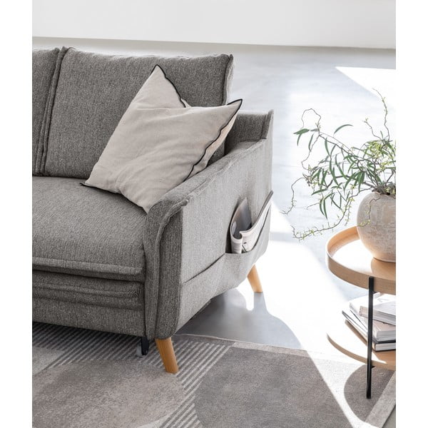 Sivá rozkladacia rohová pohovka (ľavý roh) Charming Charlie – Miuform-image-4