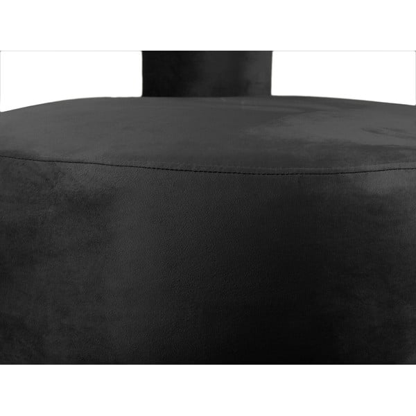 Čierne zamatové kreslo Abrazo – Leitmotiv-image-4