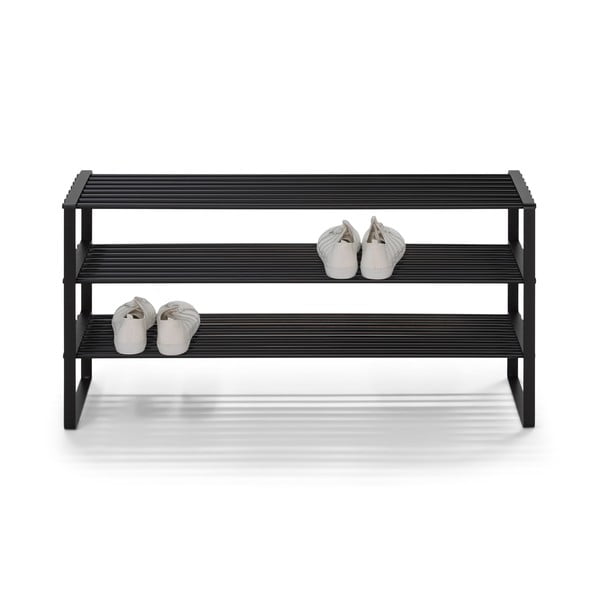 Čierna kovová skrinka na topánky 100x48,5x29 cm Rex – Spinder Design-image-2