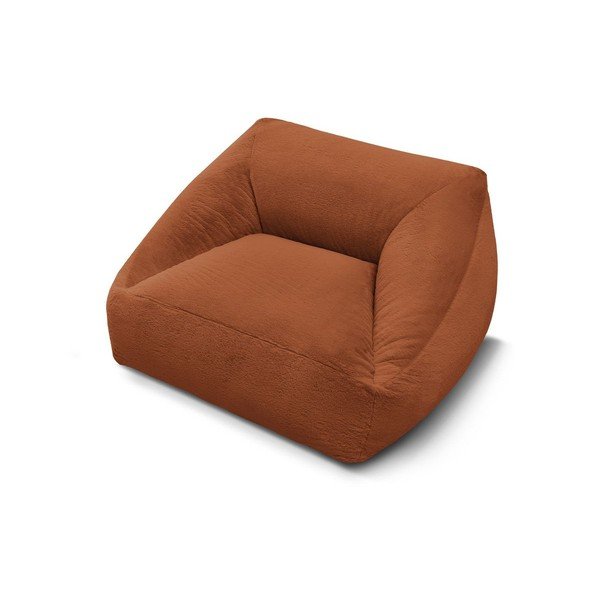 Oranžový sedací vak z umelej kožušiny Lilibet – Bobochic Paris-image-4