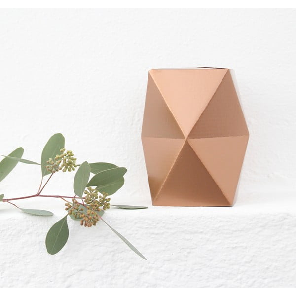 Skladacie origami váza SNUG.Low Copper