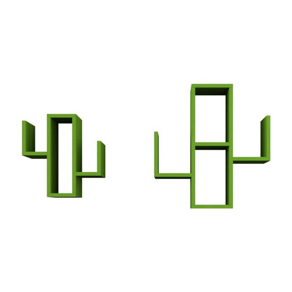 Zelená polica Mobito Design Cactus