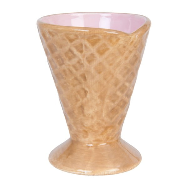 Keramická miska v tvare kornúta na zmrzlinu Clayre & Eef, Ø 9 cm