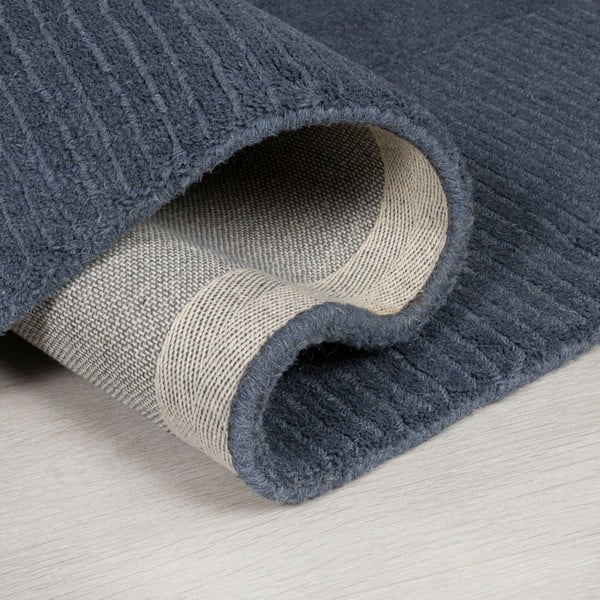 Tmavomodrý vlnený koberec Flair Rugs Siena, 160 x 230 cm-image-4