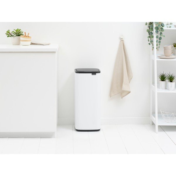 Biely dotykový oceľový odpadkový kôš 30 l Bo Touch – Brabantia-image-1
