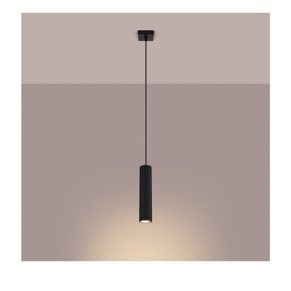 Čierne závesné svietidlo Gleam – Sollux-image-4
