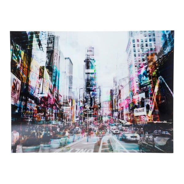 Obraz na skle Kare Design Times Square, 120 × 160cm