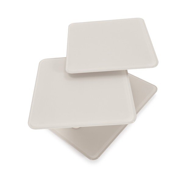 Krémovobiely sklenený konferenčný stolík 54x115 cm Elvi – Marckeric-image-4